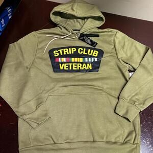 Reason Clothing strip club veteran Olive Green hoodie Large or XL